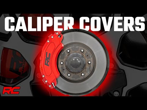 Caliper Cover Red Electric Parking Brakes 18-Up Ford Expedition F-150 Rough Country