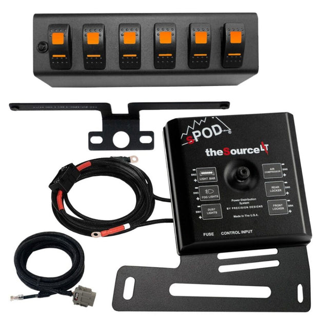 SourceLT w/ Amber LED Switch panel for JK 2007-2008