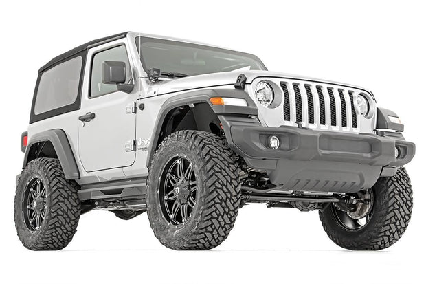 3.5 Inch Jeep Suspension Lift Kit Vertex Reservoir Stage 2 Coils & Control Arm Drop 18-20 Wrangler JL Rubicon-2 Door Rough Country