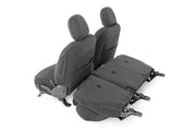 Jeep Neoprene Seat Cover Set Black 18-20 Wrangler JL Unlimited Rough Country