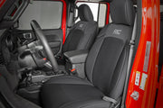 Jeep Neoprene Seat Cover Set Black 20-Up Gladiator JT Rough Country