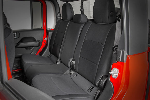 Jeep Neoprene Seat Cover Set Black 20-Up Gladiator JT Rough Country