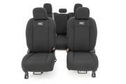 Jeep Neoprene Seat Cover Set Black 20-Up Gladiator JT Rough Country
