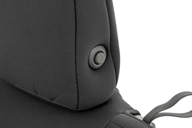 Jeep Neoprene Seat Cover Set Black 20-Up Gladiator JT Rough Country