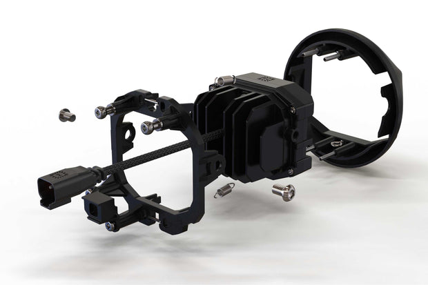 4Banger Fog Lights: 2015+ Canyon (HXB White SAE Wide Beam)