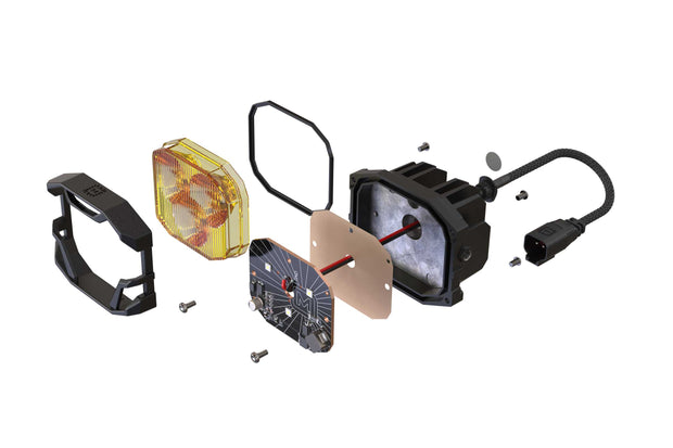 4Banger Fog Lights: Wrangler JK (NCS Yellow SAE Wide Beam)