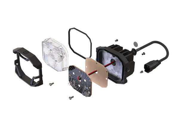 4Banger Fog Lights: 99-16 Super Duty (NCS White SAE Wide Beam)