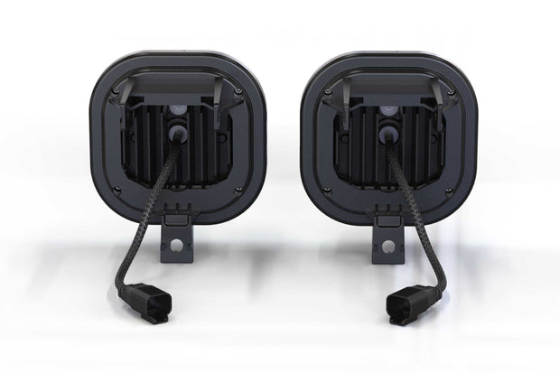 4Banger Fog Lights: 99-16 Super Duty (HXB Yellow SAE Wide Beam)