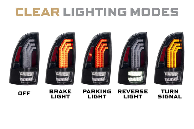 XB LED Tail Lights: Toyota Tacoma (05-15 / Clear Lens / Set)