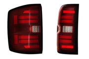 XB LED Tail Lights: Chevrolet Silverado (14-19 / Red Lens / Set)