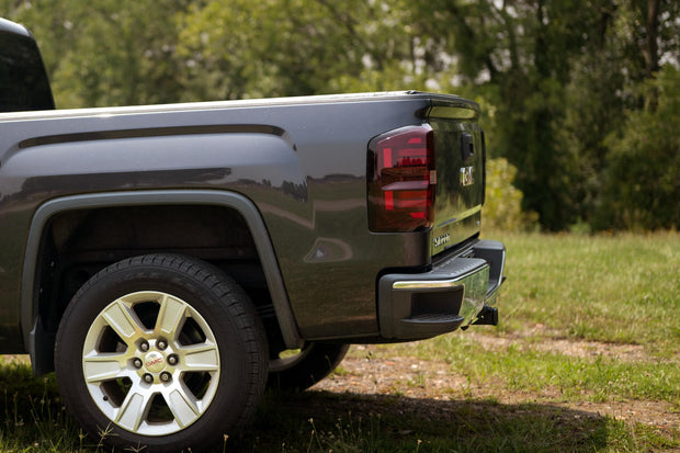 XB LED Tail Lights: GMC Sierra (14-18 / Red Lens / Set)
