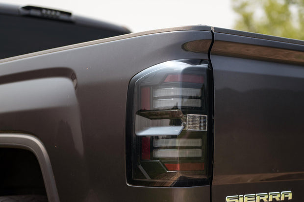 XB LED Tail Lights: GMC Sierra (14-18 / Smoked Lens / Set)