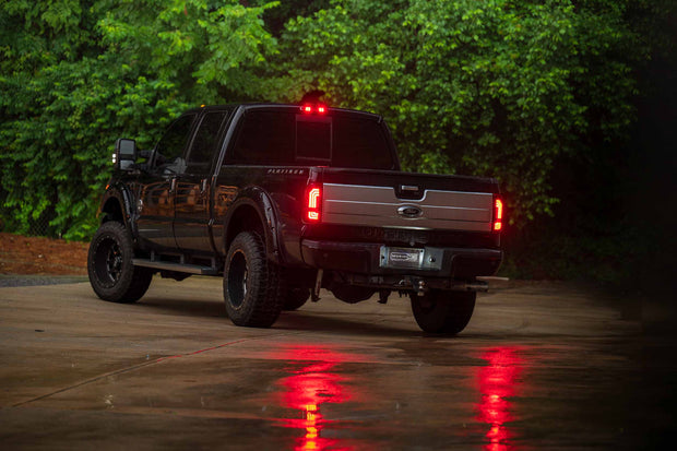 XB LED Tail Lights: Ford Super Duty (99-16 / Red Lens / Set)