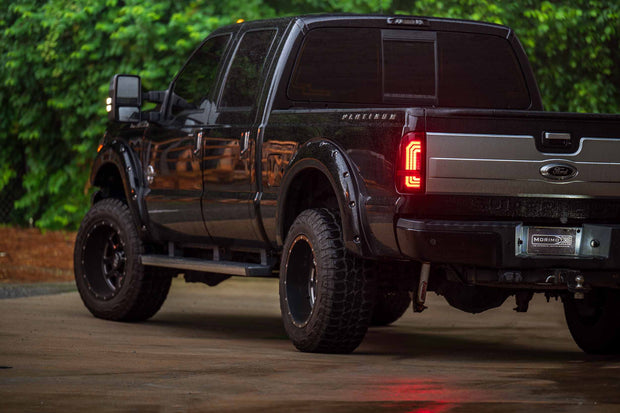 XB LED Tail Lights: Ford Super Duty (99-16 / Red Lens / Set)