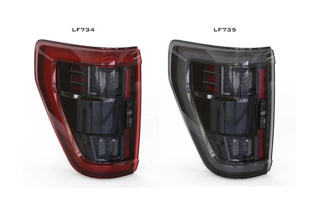 XB LED Tail Lights: Ford F-150 (21-23 / Red Lens / Set)