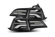 ARex Pro LED Tail Lights: Tesla Model 3 (17-22) / Model Y (w/ Red Turn Signals) (20-22) - Red