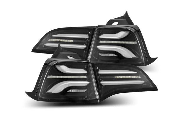 ARex Pro LED Tail Lights: Tesla Model 3 (17-22) / Model Y (w/ Red Turn Signals) (20-22) - Red