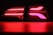 ARex Pro LED Tail Lights: Tesla Model 3 (17-22) / Model Y (w/ Red Turn Signals) (20-22) - Jet Black