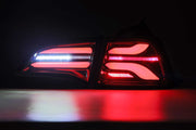 ARex Pro LED Tail Lights: Tesla Model 3 (17-22) / Model Y (w/ Red Turn Signals) (20-22) - Red
