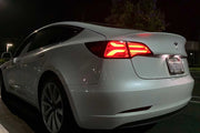 ARex Pro LED Tail Lights: Tesla Model 3 (17-22) / Model Y (w/ Red Turn Signals) (20-22) - Jet Black