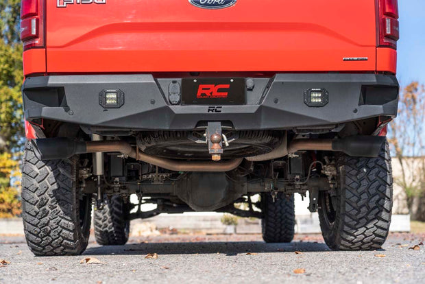 Dual Cat-Back Exhaust System w/Black Tips 15-20 F-150 Rough Country