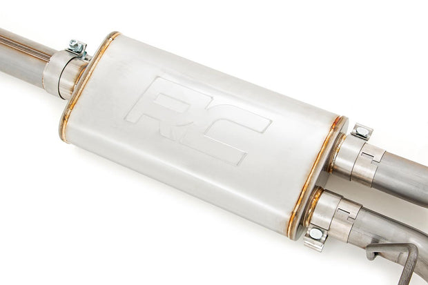 Dual Cat-Back Exhaust System w/Black Tips 15-20 F-150 Rough Country