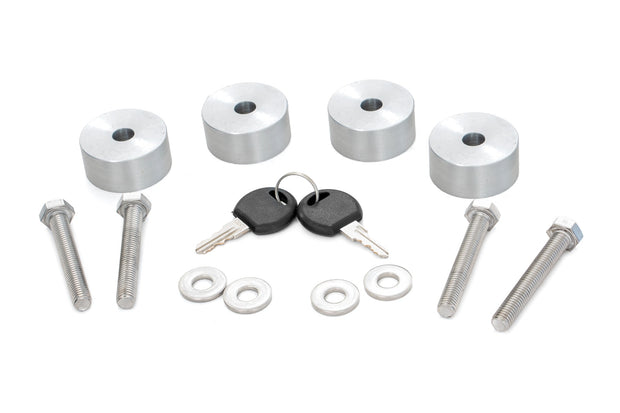 Jeep Metal Storage Box w/Slide Out Lockable Drawer 18-21 Jeep Wrangler JL Rough Country