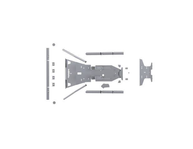 2024-Up Can-Am Maverick R, Steel Front Race Bumper, Builders Kit MBRP