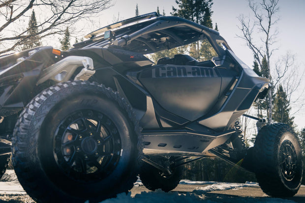 2024-Up Can-Am Maverick R, Black-Coated Steel, Rock Slider Kit MBRP