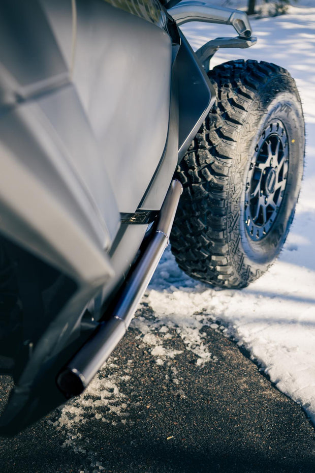 2024-Up Can-Am Maverick R, Black-Coated Steel, Rock Slider Kit MBRP