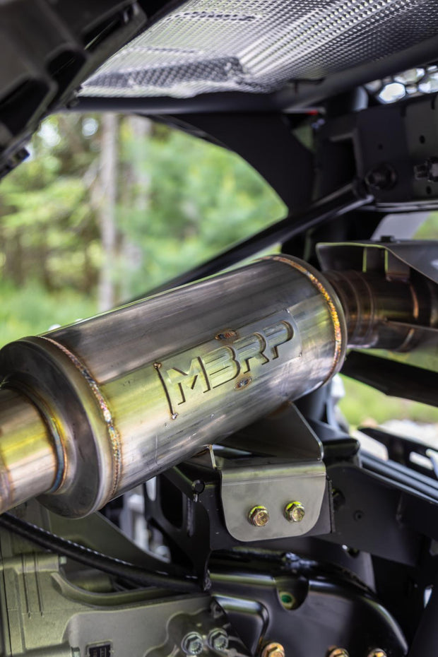 2024-Up Can-Am Maverick R Performance Series 3 Inch Single Slip-on Turbo Back Exhaust System MBRP