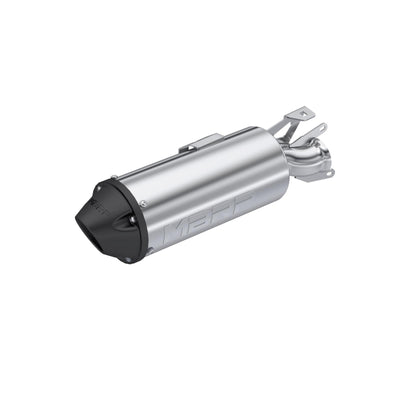 2001-Up Polaris Sportsman 5 Inch Single Slip-on Muffler with Billet Tip Performance Series MBRP