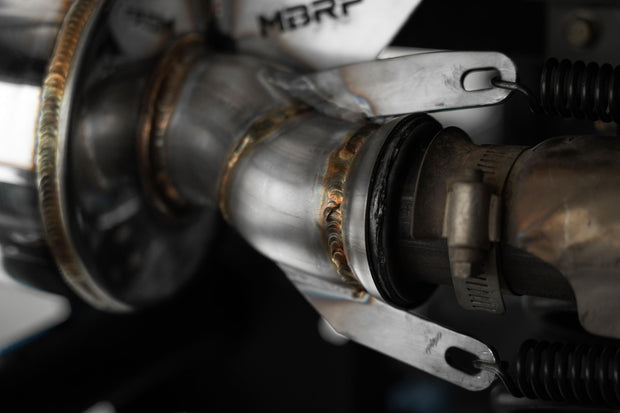 2001-Up Polaris Sportsman 5 Inch Single Slip-on Muffler with Billet Tip Performance Series MBRP