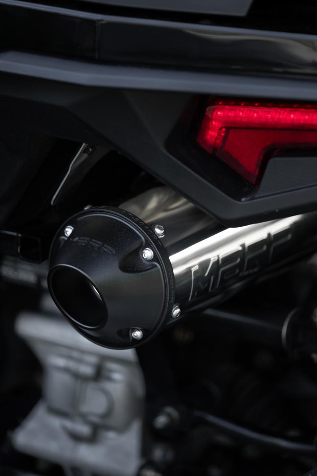 2001-Up Polaris Sportsman 5 Inch Single Slip-on Muffler with Billet Tip Performance Series MBRP
