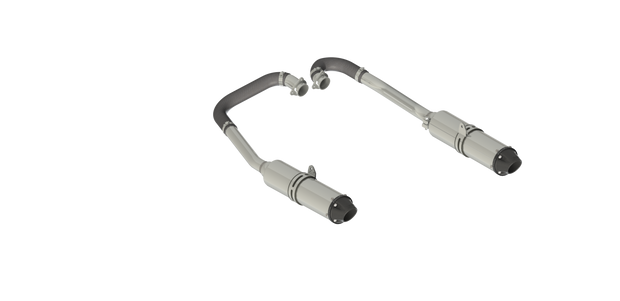 Complete Dual System Headers Back For 11-14 Polaris RZR 900 All Models MBRP