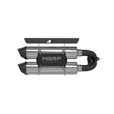 Stacked Dual Slip On Exhaust Pipe Performance Series For 16-21 Polaris RZR XP Turbo /Turbo S MBRP