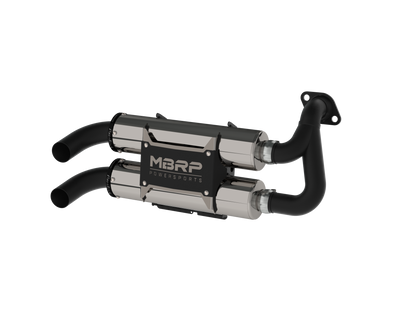Stacked Dual Slip On Exhaust Pipe For 16-Up Polaris RZR S 1000 General 1000 Performance Series MBRP
