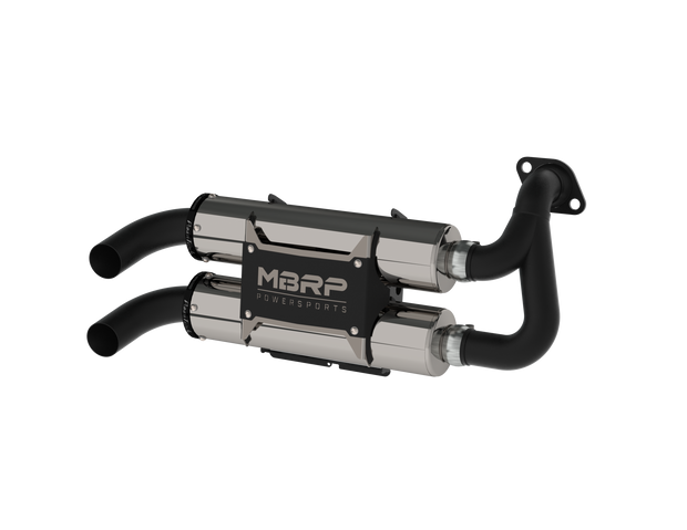 Stacked Dual Slip On Exhaust Pipe For 16-Up Polaris RZR S 1000 General 1000 Performance Series MBRP