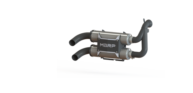 Stacked Dual Slip On Exhaust Pipe For 15-Up Polaris RZR 900 Performance Series MBRP