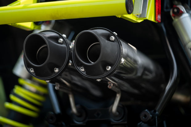 2020-2024 Polaris Sportsman XP 1000S and Scrambler XP 1000 Performance Series 4 Inch Dual Slip-on Exhaust MBRP