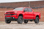 19-20 Silverado/Sierra 1500 Bull Bar w/LED Light Bar Black Rough Country