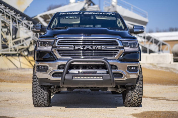 Dodge 09-18 RAM 1500 Bull Bar w/LED Light Bar Black Rough Country