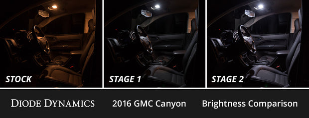 Interior LED Kit for 2015-2022 GMC Canyon, Cool White Stage 2 Diode Dynamics