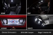 Interior LED Kit for 2015-2022 GMC Canyon, Cool White Stage 2 Diode Dynamics