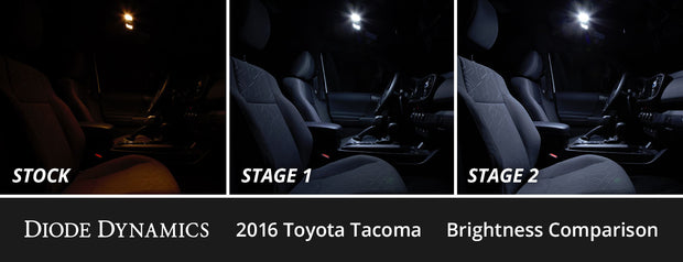 Interior LED Kit for 2016-2023 Toyota Tacoma, Cool White Stage 1 Diode Dynamics