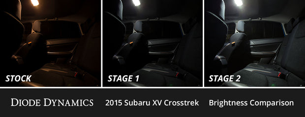 Interior LED Kit for 2013-2016 Subaru XV Crosstrek, Cool White Stage 1 Diode Dynamics