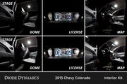 Interior LED Kit for 2015-2022 Chevrolet Colorado, Cool White Stage 1 Diode Dynamics