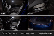 Interior LED Kit for 2011-2015 Chevrolet Cruze,  Cool White Stage 2 Diode Dynamics