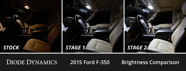 Interior LED Kit for 2008-2016 Ford Super Duty F250/F350, Cool White Stage 1 Diode Dynamics