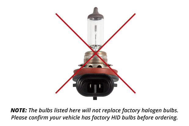 Replacement OEM HID Bulbs for 2018-2021 Chevrolet Equinox LT (Pair) 6000K Diode Dynamics